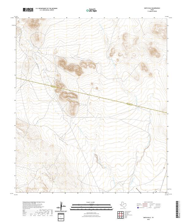 Smith Hills, TX — USGS 7.5-minute topo (2022)