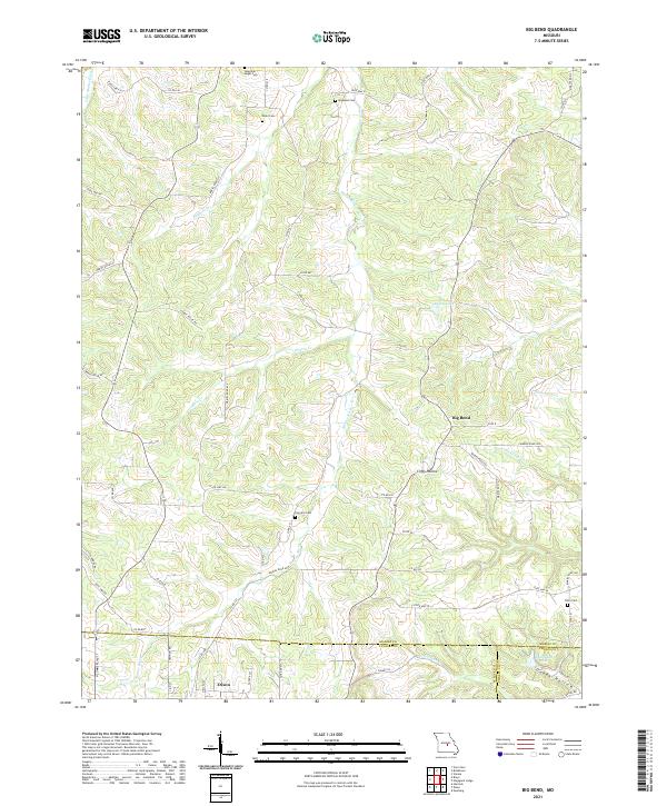 Big Bend, MO — USGS 7.5-minute topo (2021)