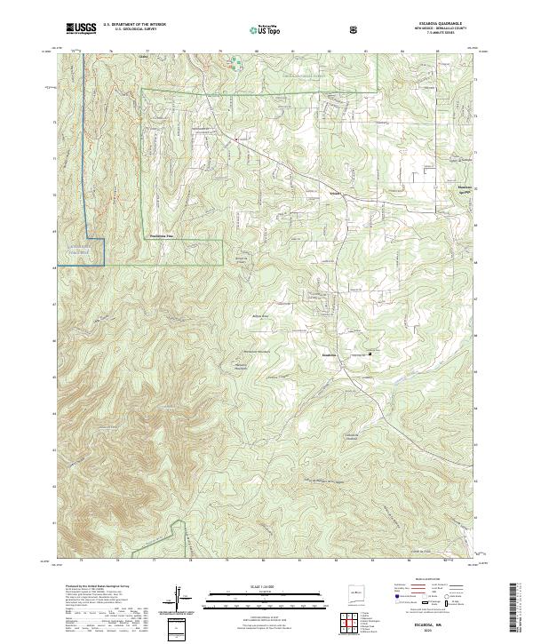 Escabosa, NM — USGS 7.5-minute topo (2023)