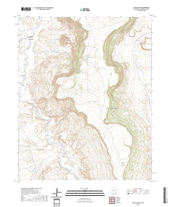 Casa Salazar, NM — USGS 7.5-minute topo (2023)