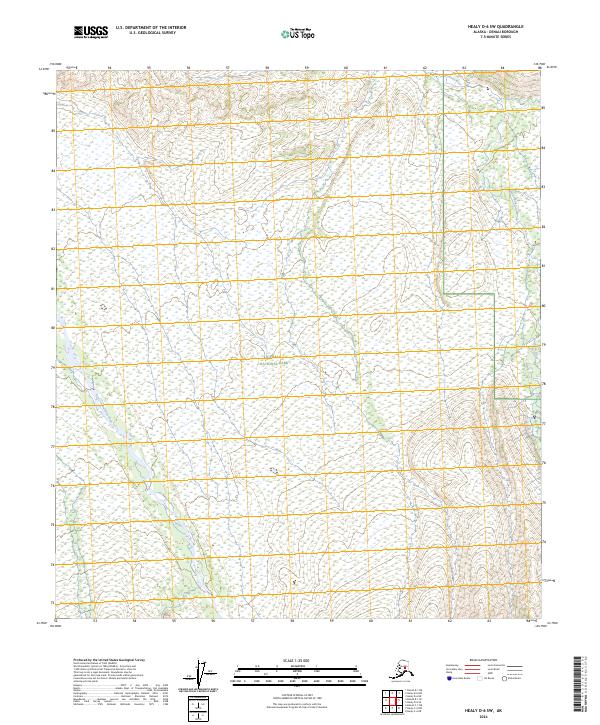 Healy D-6 SW, AK — USGS 7.5-minute topo (2024)