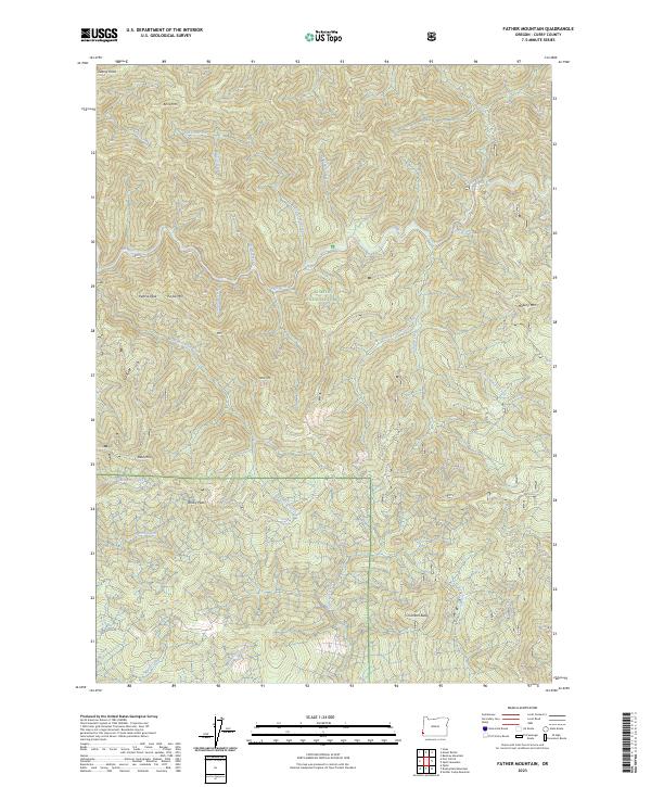 Father Mountain, OR — USGS 7.5-minute topo (2023)