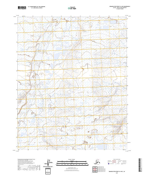 Demarcation Point D-4 NW, AK — USGS 7.5-minute topo (2023)