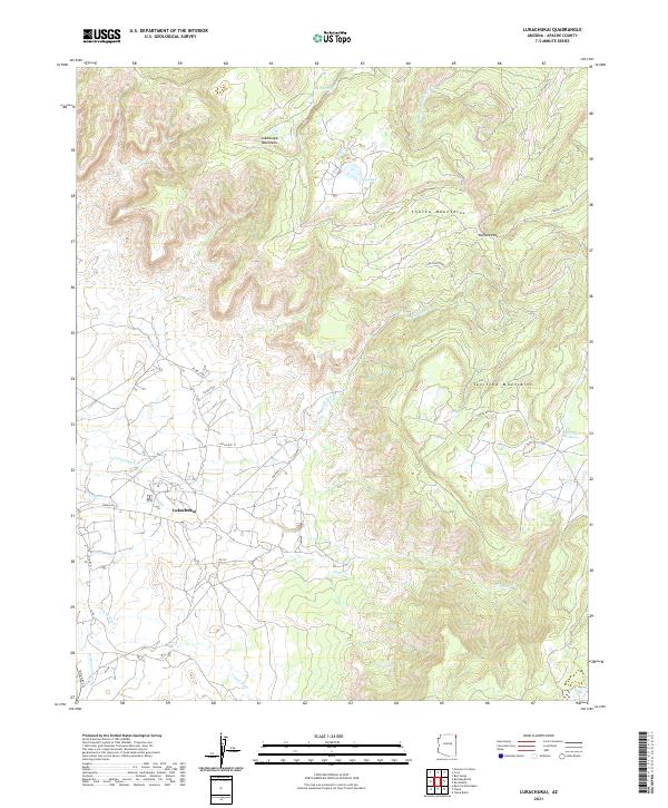 Lukachukai, AZ — USGS 7.5-minute topo (2021)