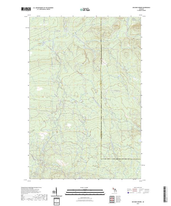 McComb Corner, MI — USGS 7.5-minute topo (2023)