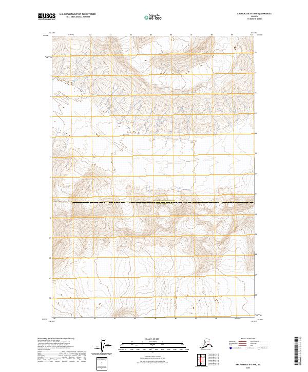 Anchorage B-3 NW, AK — USGS 7.5-minute topo (2023)