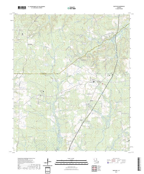 Keatchie, LA — USGS 7.5-minute topo (2024)
