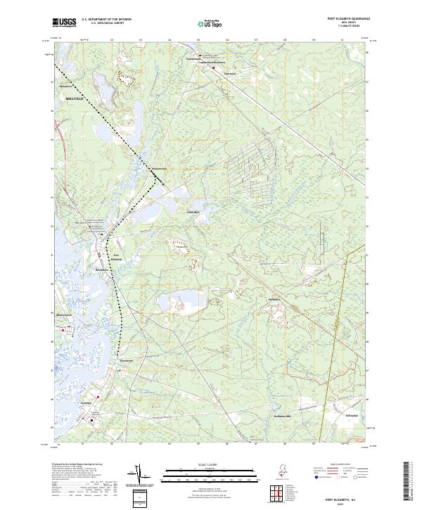 Port Elizabeth, NJ — USGS 7.5-minute topo (2023)