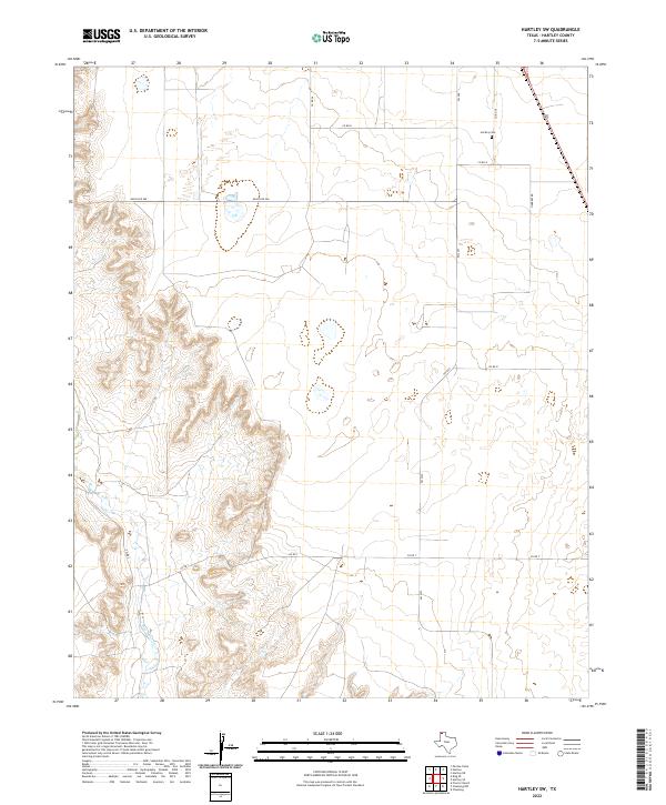Hartley SW, TX — USGS 7.5-minute topo (2022)