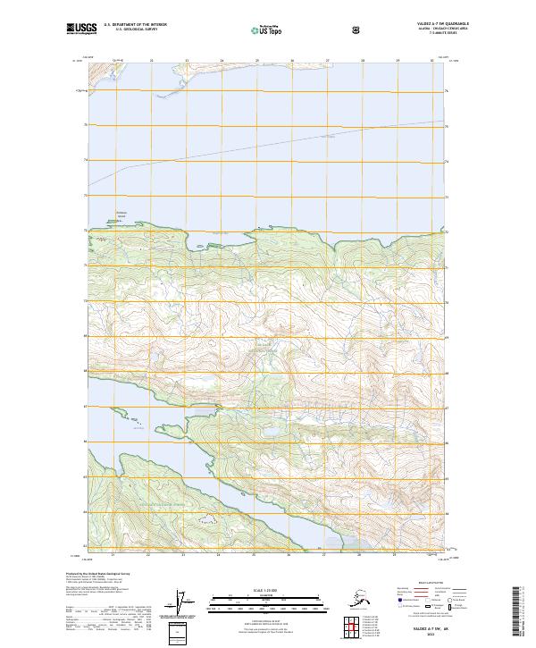 Valdez A-7 SW, AK — USGS 7.5-minute topo (2023)