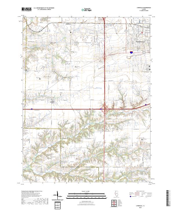 Lynnville, IL — USGS 7.5-minute topo (2024)