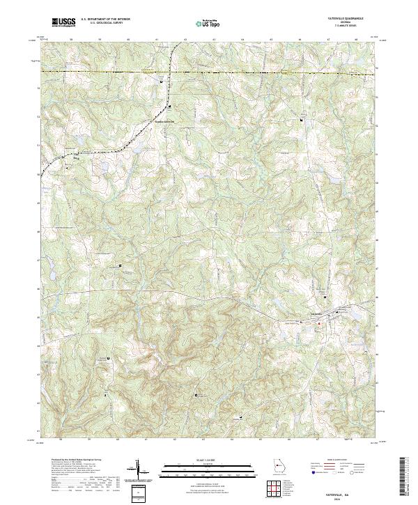 Yatesville, GA — USGS 7.5-minute topo (2024)