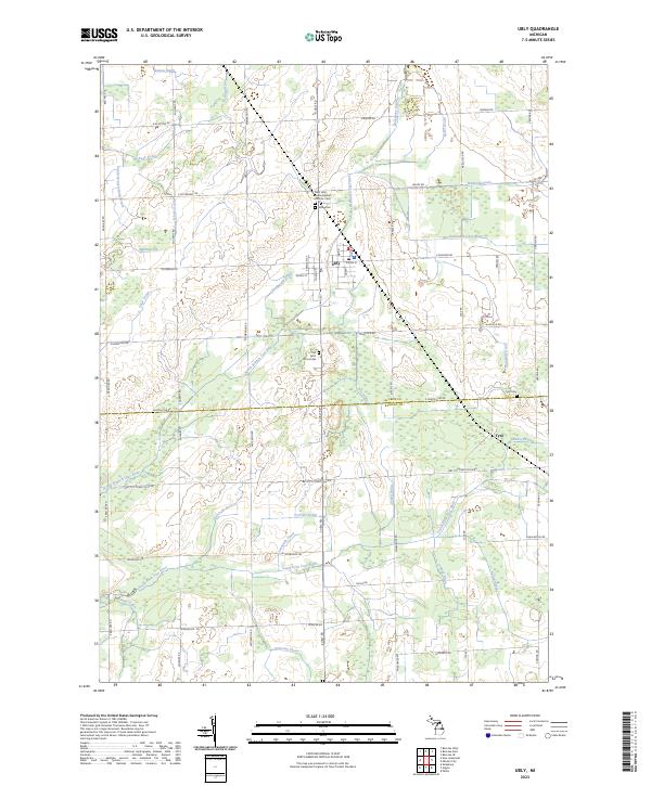 Ubly, MI — USGS 7.5-minute topo (2023)