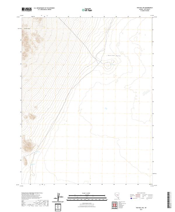 The Wall NE, NV — USGS 7.5-minute topo (2021)