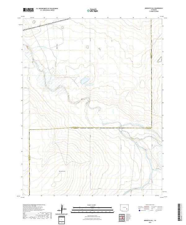 Meredith Hill, CO — USGS 7.5-minute topo (2022)
