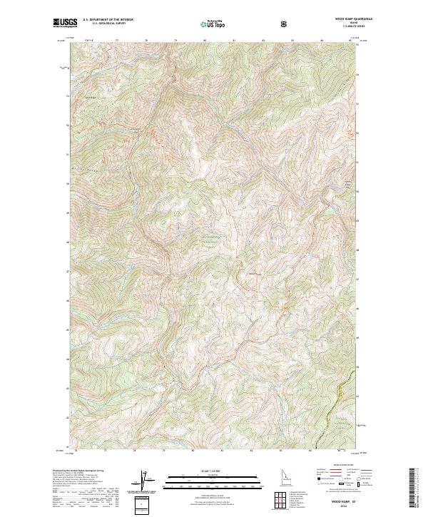 Wood Hump, ID — USGS 7.5-minute topo (2024)