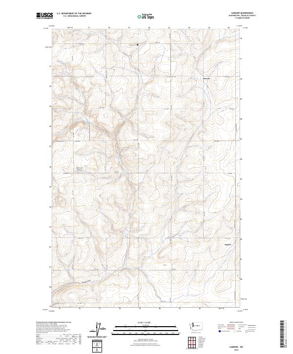 Lamoine, WA — USGS 7.5-minute topo (2023)