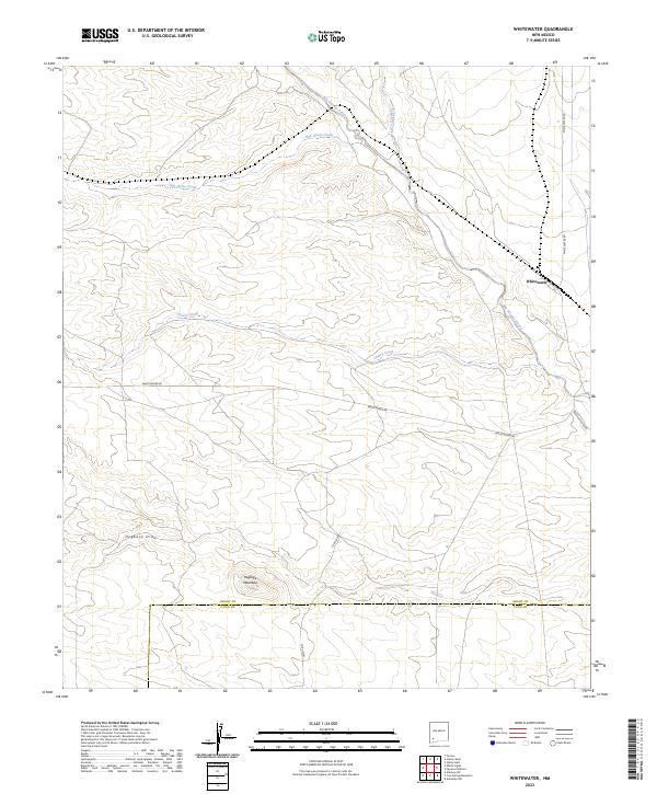 Whitewater, NM — USGS 7.5-minute topo (2023)