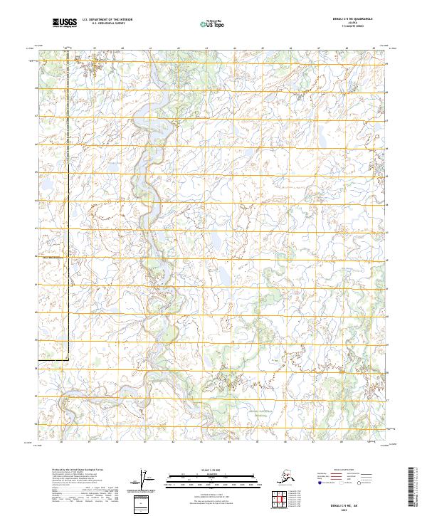 Denali C-5 NE, AK — USGS 7.5-minute topo (2023)