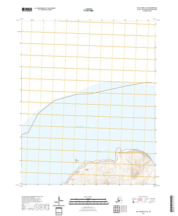 Rat Islands D-2 SE, AK — USGS 7.5-minute topo (2021)