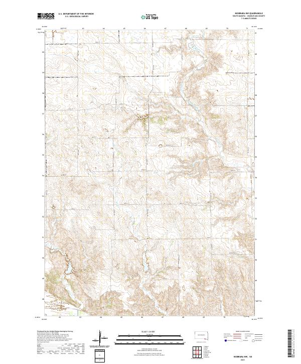 Niobrara NW, SD — USGS 7.5-minute topo (2021)