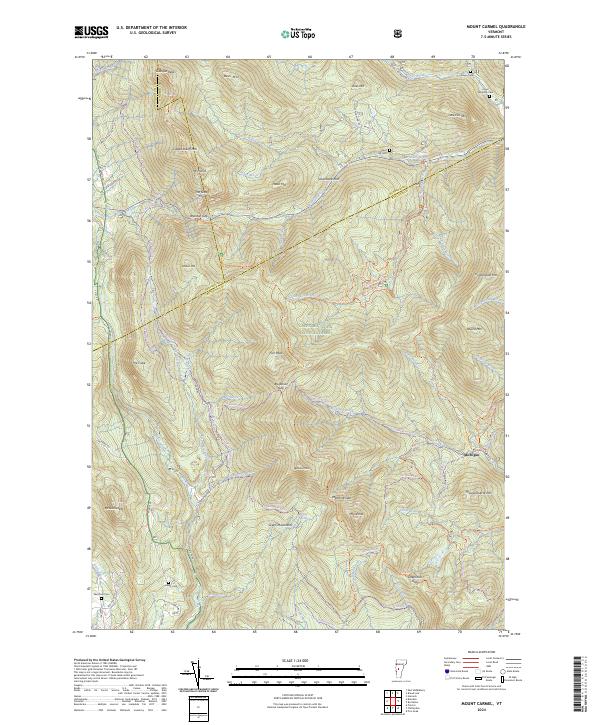 Mount Carmel, VT — USGS 7.5-minute topo (2024)