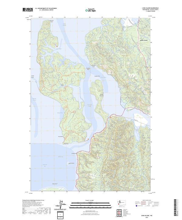 Long Island, WA — USGS 7.5-minute topo (2023)