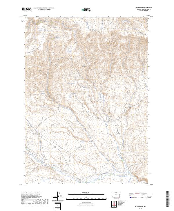Payne Creek, OR — USGS 7.5-minute topo (2023)