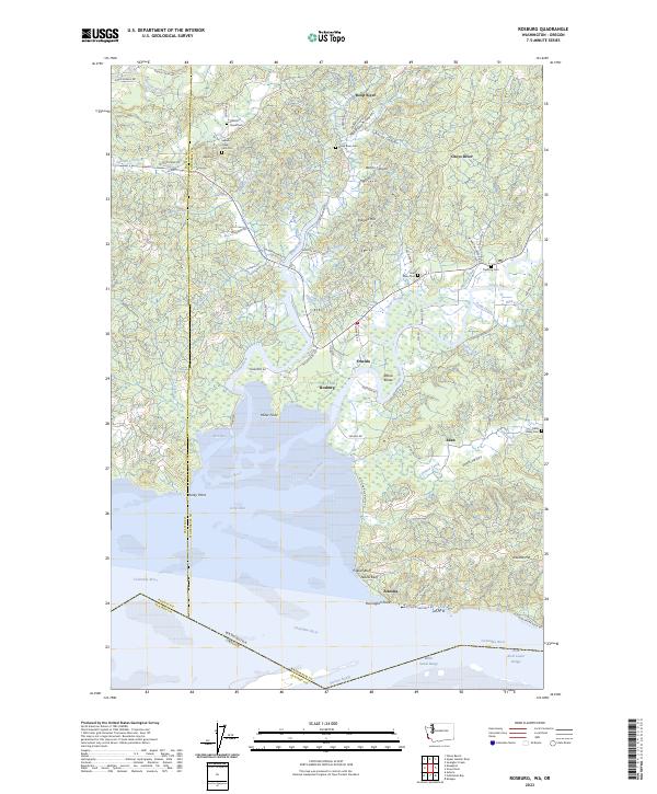 Rosburg, WA-OR — USGS 7.5-minute topo (2023)