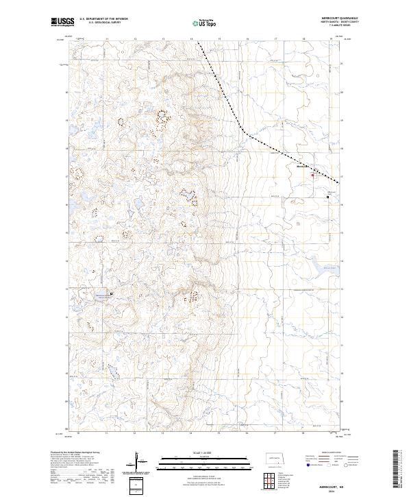 Merricourt, ND — USGS 7.5-minute topo (2024)