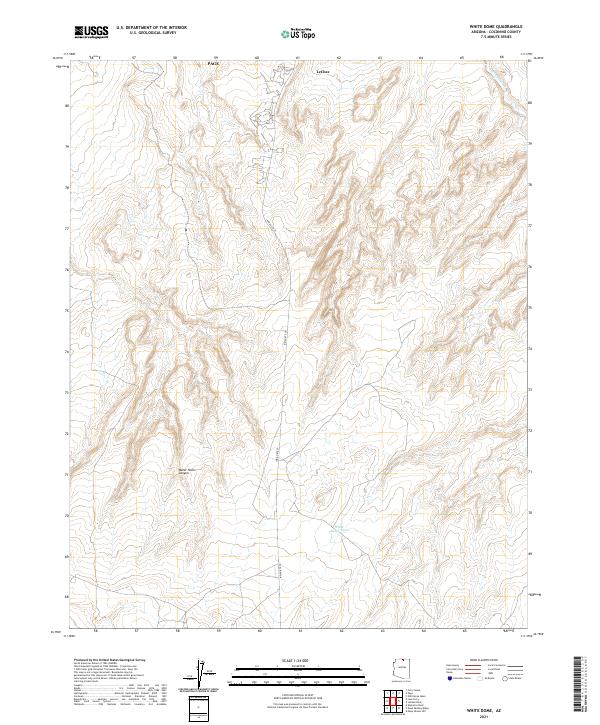 White Dome, AZ — USGS 7.5-minute topo (2021)