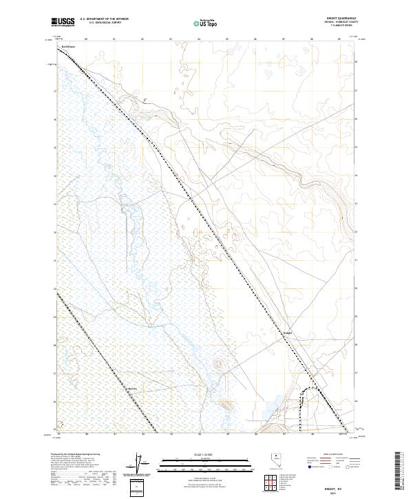 Knight, NV — USGS 7.5-minute topo (2021)