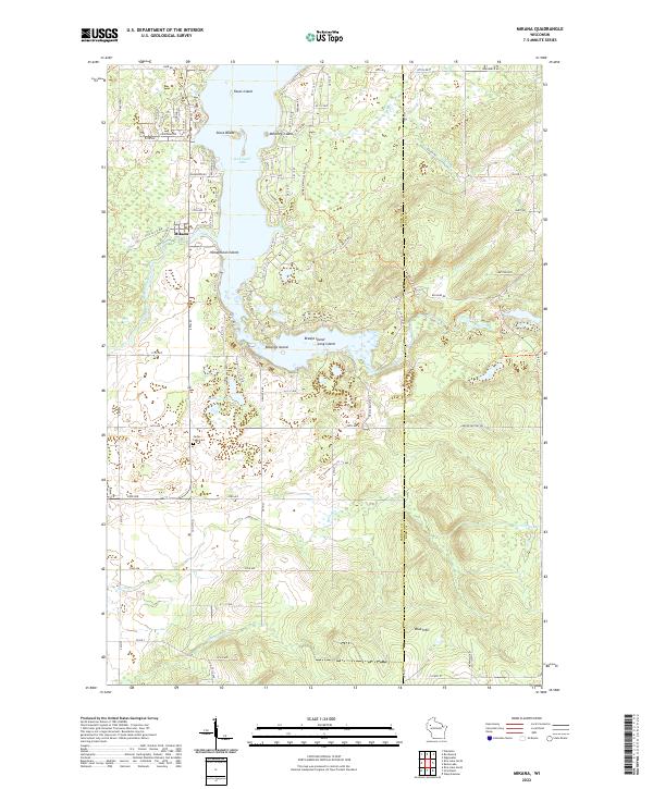 Mikana, WI — USGS 7.5-minute topo (2022)