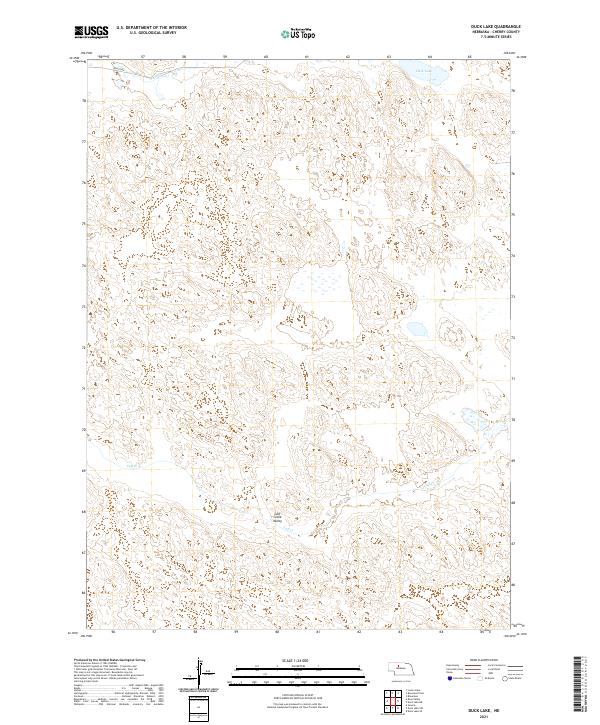Duck Lake, NE — USGS 7.5-minute topo (2021)