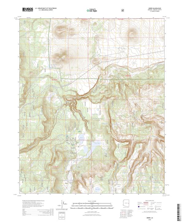 Greer, AZ — USGS 7.5-minute topo (2026)