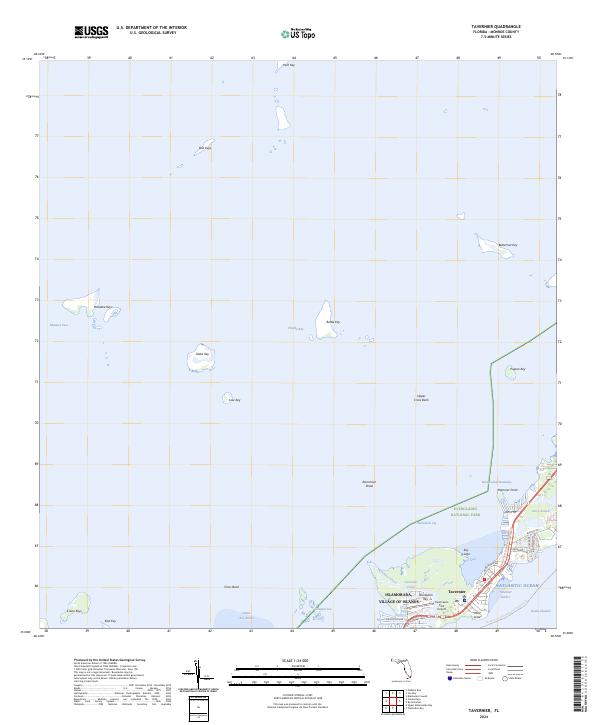 Tavernier, FL — USGS 7.5-minute topo (2024)