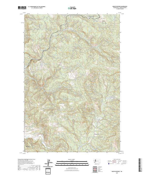 Mount Brynion, WA — USGS 7.5-minute topo (2023)