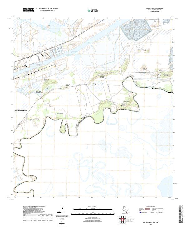 Palmito Hill, TX,TAM, US — USGS 7.5-minute topo (2022)
