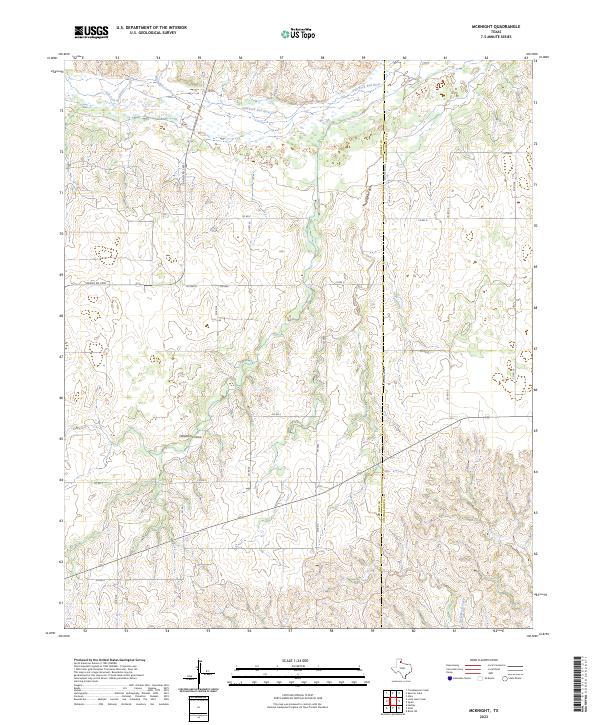 McKnight, TX — USGS 7.5-minute topo (2023)