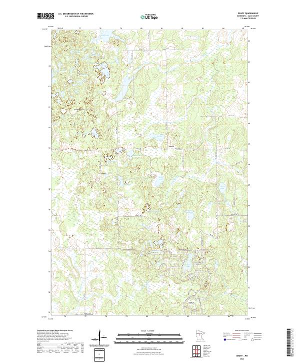 Graff, MN — USGS 7.5-minute topo (2022)