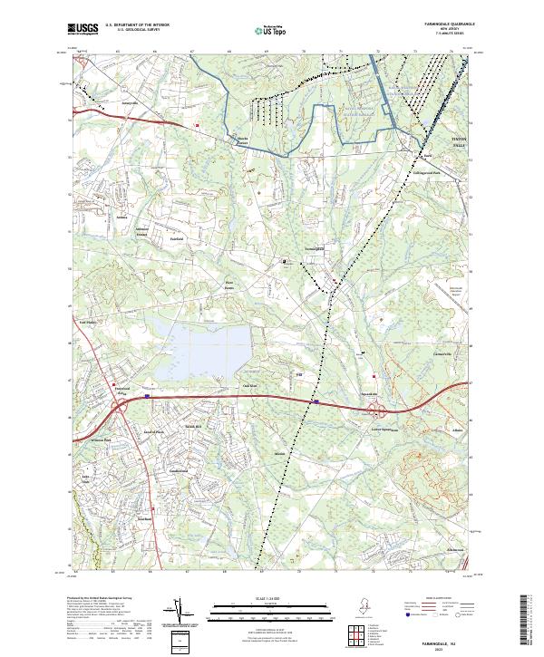 Farmingdale, NJ — USGS 7.5-minute topo (2023)