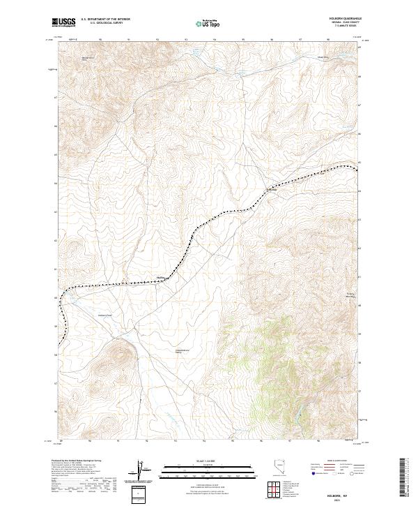 Holborn, NV — USGS 7.5-minute topo (2021)