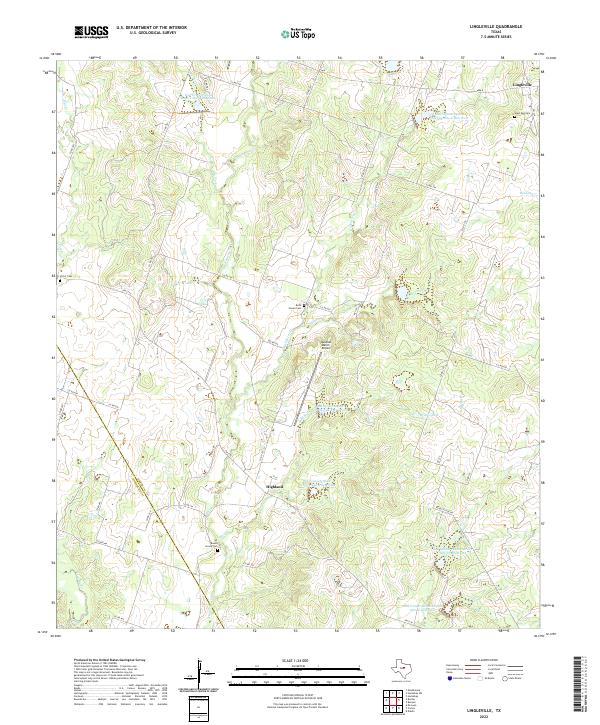 Lingleville, TX — USGS 7.5-minute topo (2022)