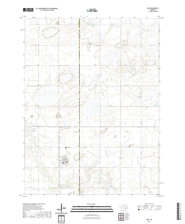 Ong, NE — USGS 7.5-minute topo (2021)