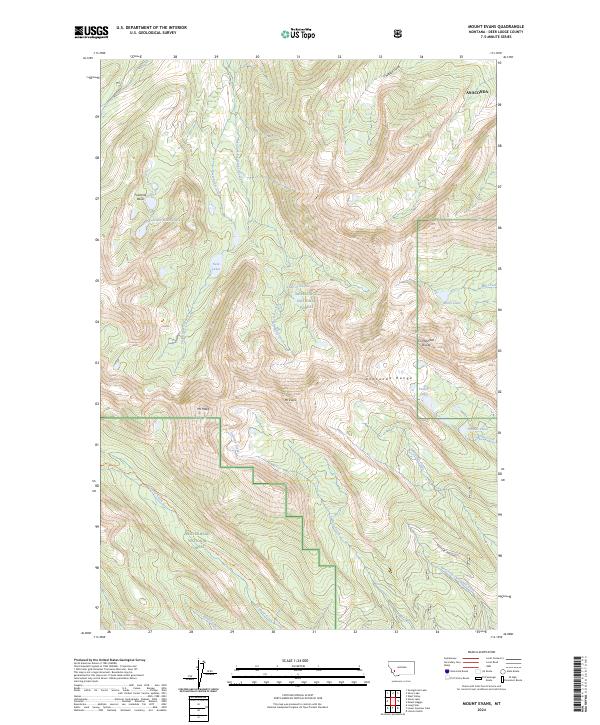 Mount Evans, MT — USGS 7.5-minute topo (2024)