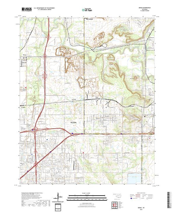 Mingo, OK — USGS 7.5-minute topo (2022)