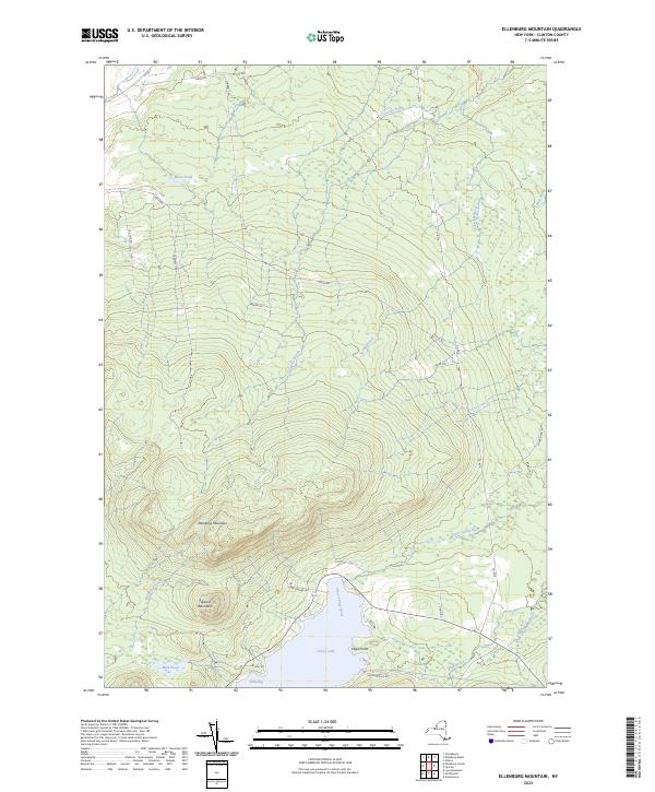 Ellenburg Mountain, NY — USGS 7.5-minute topo (2023)