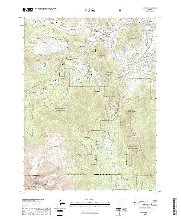 Longs Peak, CO — USGS 7.5-minute topo (2022)