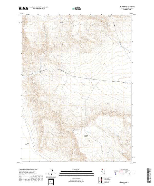 Thacker Pass, NV — USGS 7.5-minute topo (2021)
