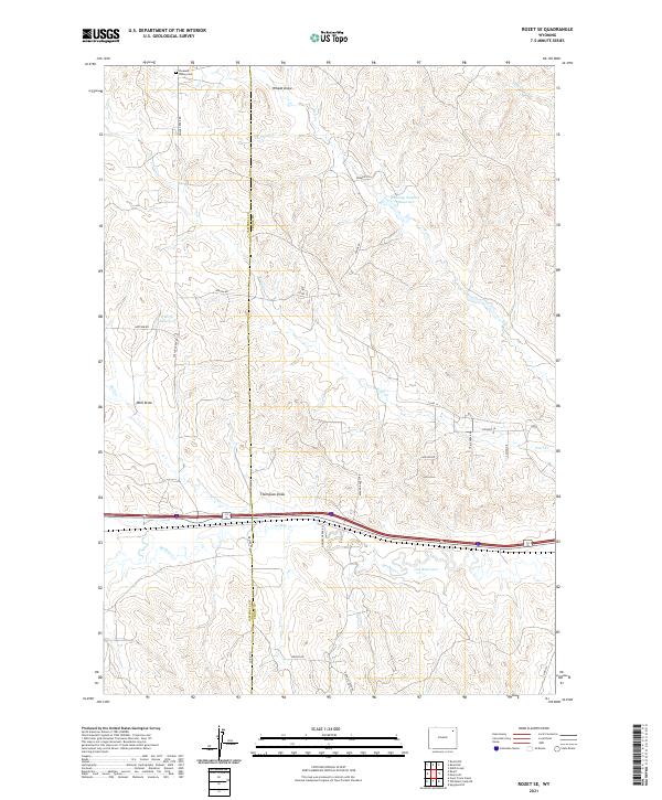 Rozet SE, WY — USGS 7.5-minute topo (2021)
